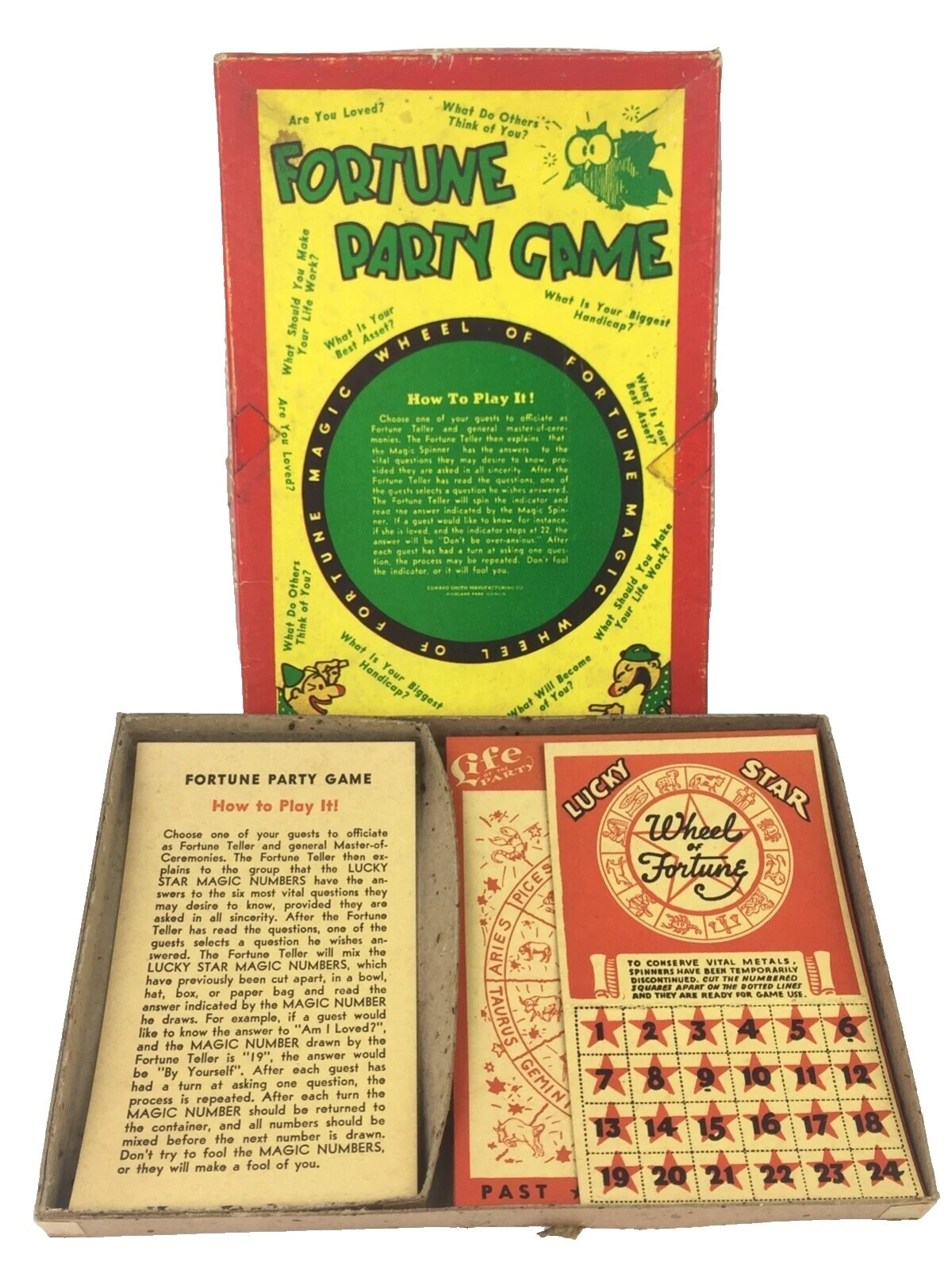 1930 Year Vintage Manufacture Board & Traditional Games