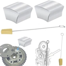 2X Cam Phaser Lock Out Kit + Timing Chain Locking Wedge Tool For Ford 5.4L 4.6L