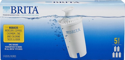 Brita Advanced Water Filter Replacement for Pitchers - 5 Pack - 第 1/5 張圖片