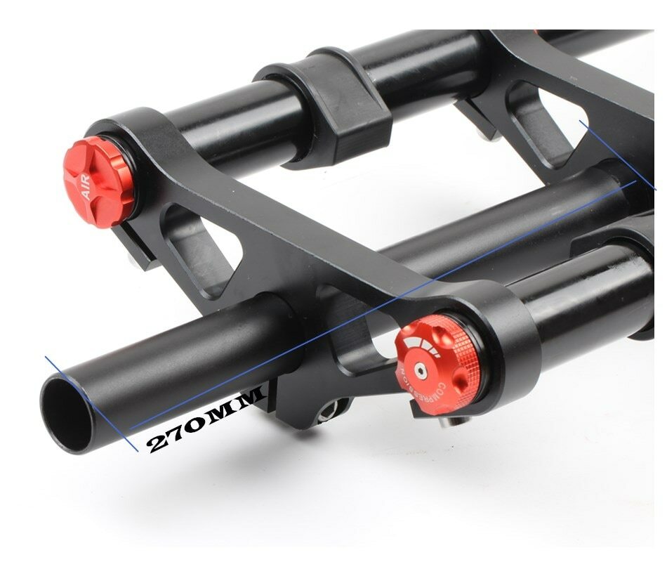 26" Double Shoulder Fat Fork Rebound Adjustment MTB Bicycle Beach/Snow