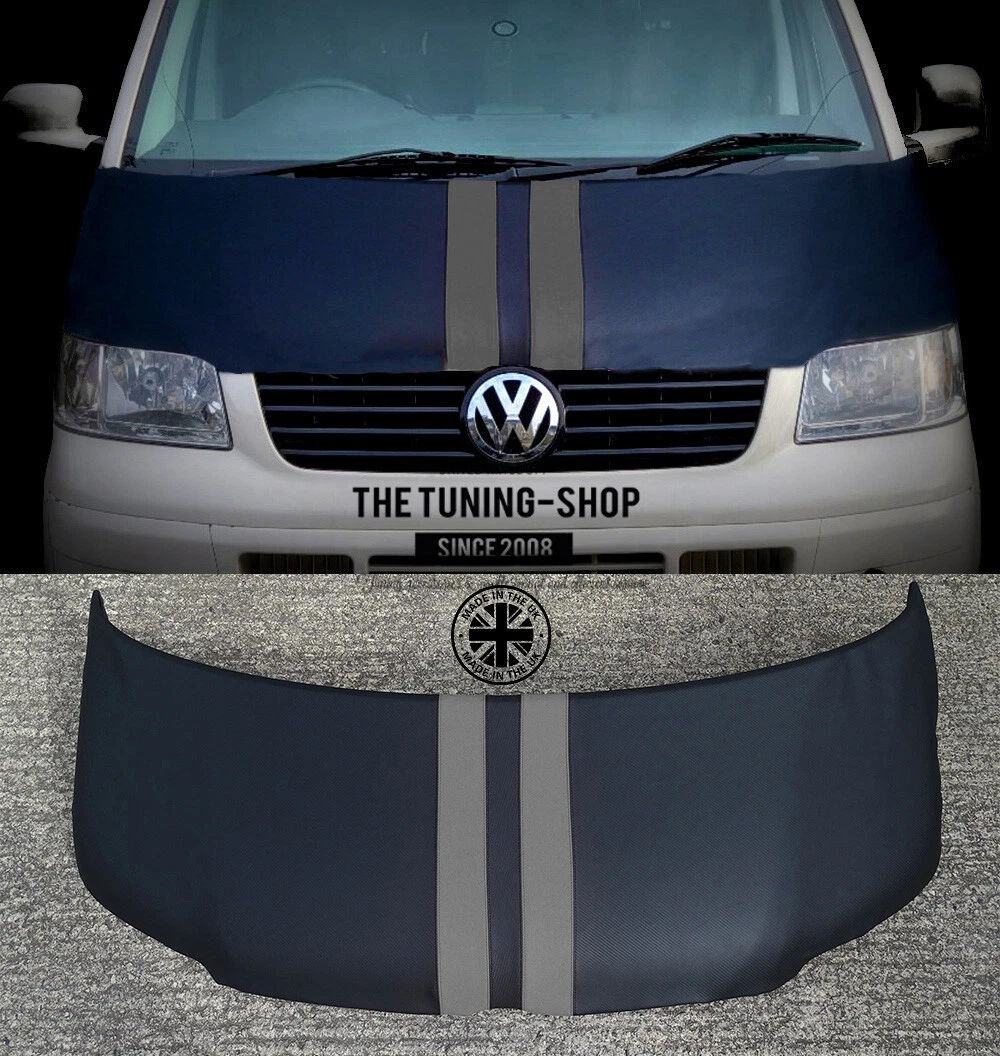 Bonnet Bra Cover Protector For VW Transporter T5 03 09 Carbon