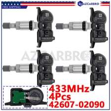 Set 4 PMV-E100 433MHZ TPMS Tire Pressure Sensor Monitor For Toyota AVALON CAMRY