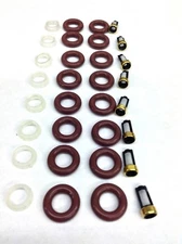 FUEL INJECTOR REPAIR KIT O-RINGS, PINTLE CAPS FILTERS DODGE TRUCK 5.2L 5.9L V8