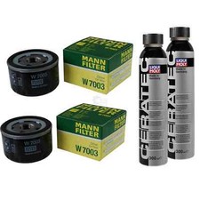 2x filtr oleju MANN-FILTER W 7003 + 2x LIQUI MOLY Cera Tec 3721