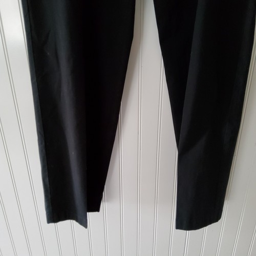 Nautica Men Dress Pants Black Tailored Fit The Beacon Pant Flat Front 36x32 - Picture 7 of 15
