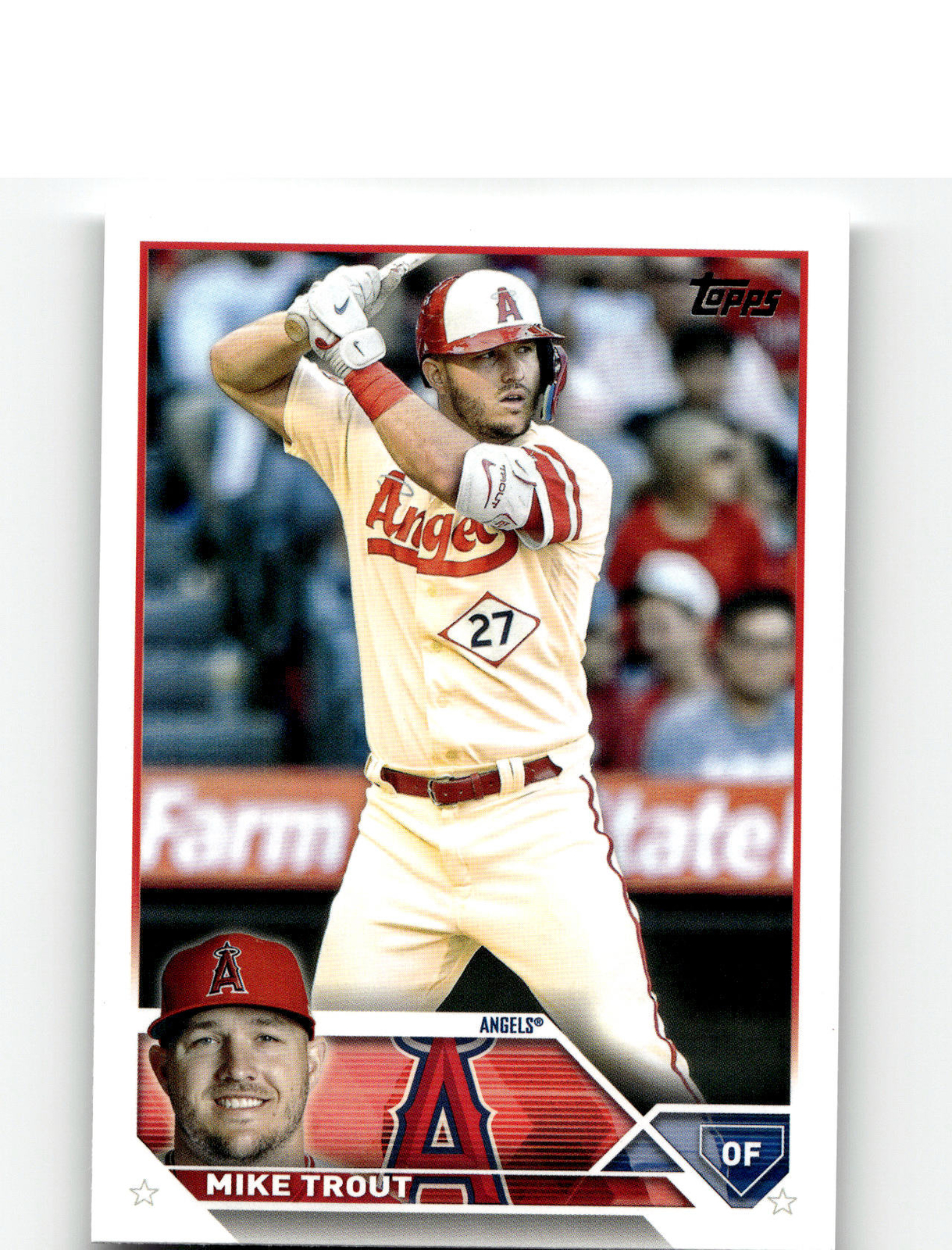 2023 Topps 27 Mike Trout   Los Angeles Angels