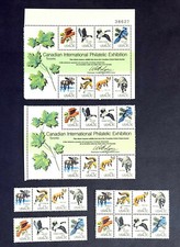 1978 Plate Block or Strips, 1757a MNH US Stamps Canadian Philatelic Exhibition