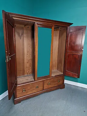 Buy An Antique Walnut Arts And Crafts Wardrobe ~Delivery Available~