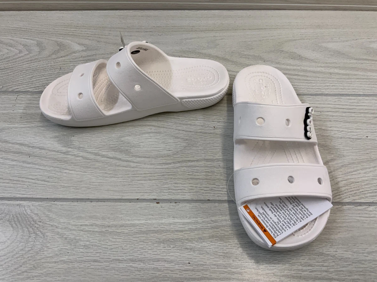 Crocs Classic Sandals Size Women s 9 Men s 7 White MSRP 39.99
