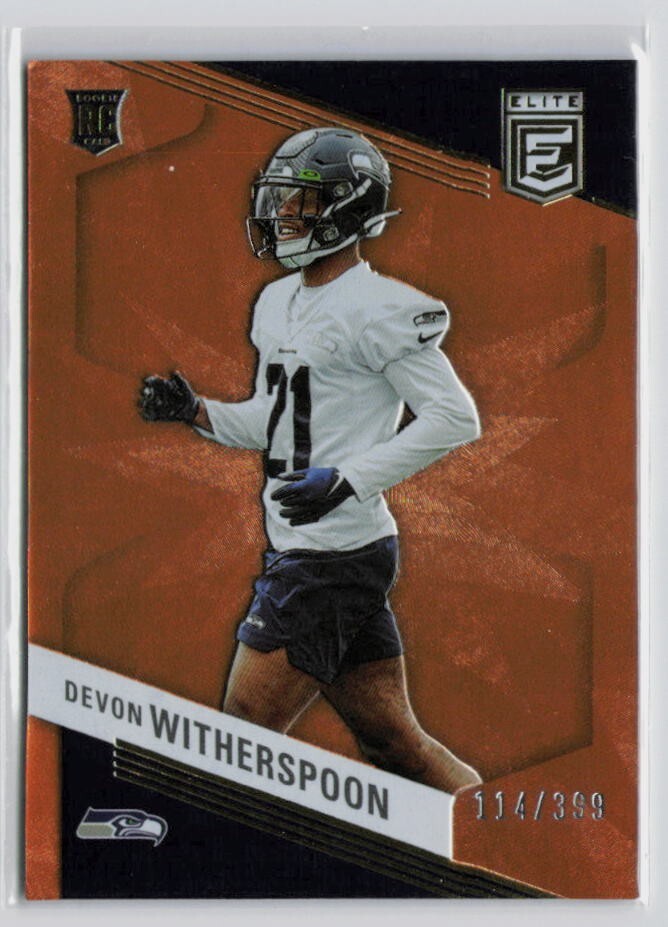 2023 Donruss Orange Elite - Rookies #133 Devon Witherspoon /399 (RC) Seahawks