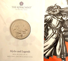MERLIN Myths And Legends Royal Mint £5 Coin 2023  In A Sealed Pack BUNC