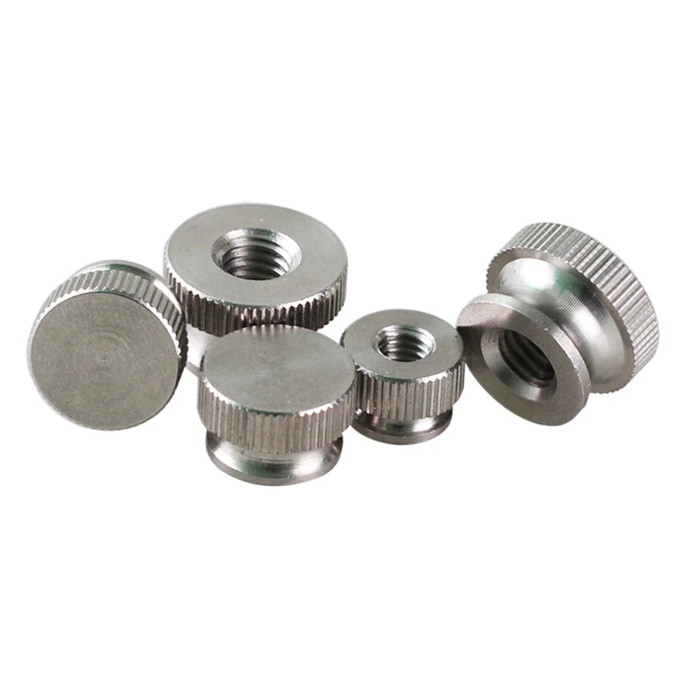 Rändelmutter M3 M4 M5 M6 M8 Durchgangsloch 303 Edelstahl hohe Form Raendelmutter - Bild 3 von 4