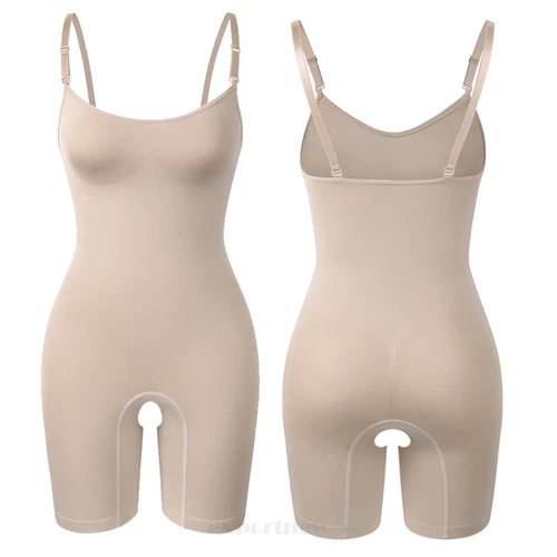 Tummy Control Bodysuit Sculpting Body Shaper Tank Top Shapewear Snatched Waist - Picture 33 of 35