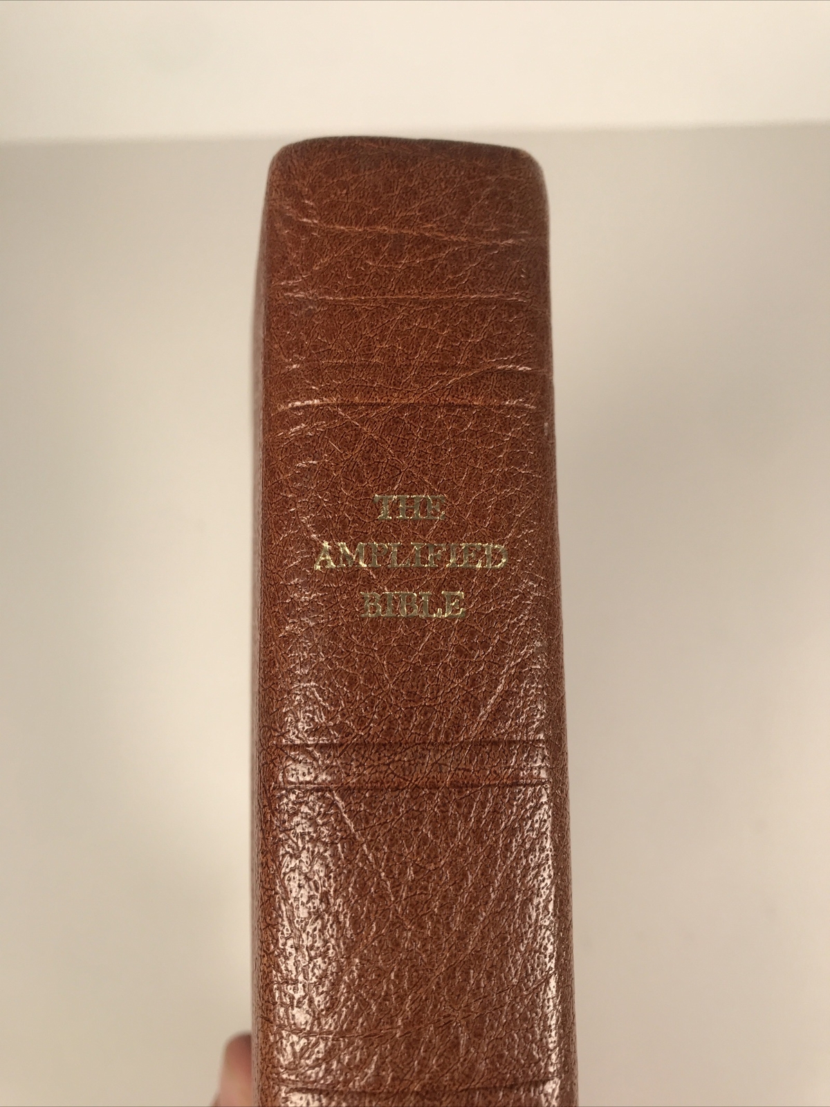 The Amplified Bible RARE 1975 Zondervan Brown Leather Old & New