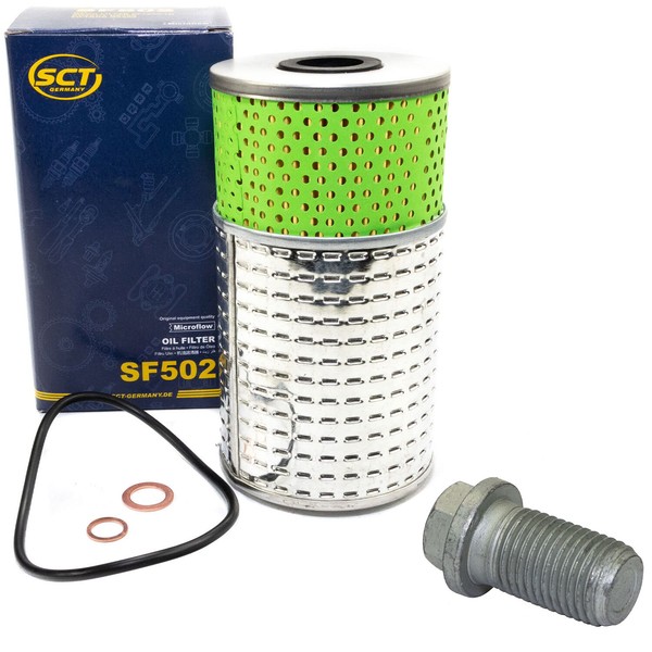 ÖLfilter SF502 + ÖLablassschraube FüR Mercedes 190 W201 124 W124 T2 T1 W461-image