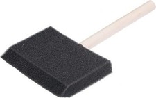 48 pcs , 4 Inch Foam Paint Brushes Bevel Edge with Wood Handle Sponge Brush