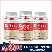 Truly Gummies Keto 1500mg Advanced Formula ACV Weight Loss Support Ketosis 3-Pck