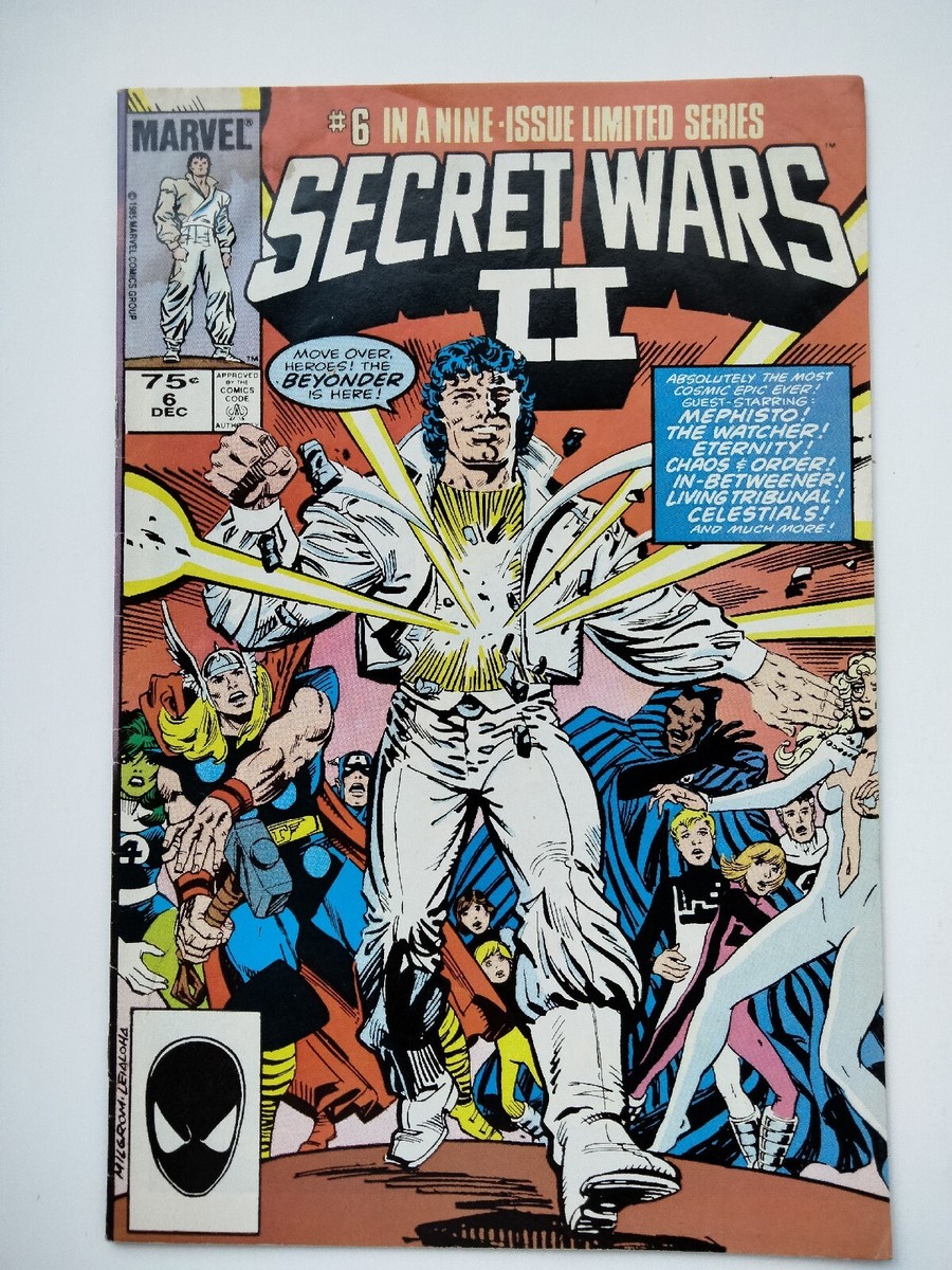 Secret Wars II #6 Dec 1985 Direct Price Box Error Variant