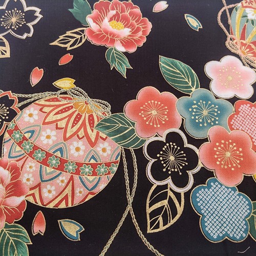 Vintage | Kimono pattern fabric | 4 patterns | 100% cotton | Cloth|Japan - Picture 4 of 9