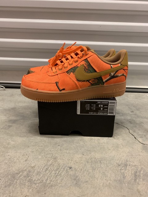 Nike Air Force 1 Low Realtree Camo Orange Menâs Size 8 Wheat AO2441-800 | eBay