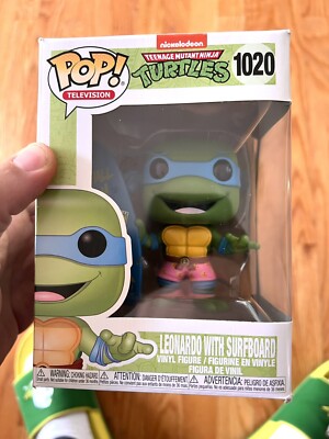 Funko Pop Television TMNT 1020 Leonardo With Surfboard New In Box