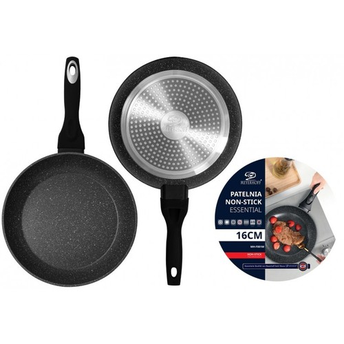 Non Stick Frying Pan Marble Granite Coated Black For Gas Electric Induction UK - 第 14/59 張圖片