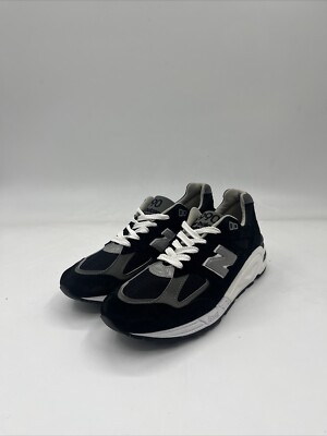 New Balance 990V2 Black Lifestyle Sneakers M990BL2 Men's Size 7.5