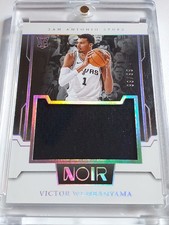 2023 Panini Noir Victor Wembanyama Rookie #PATCH 99/99 Jumbo Jersey RC - Rare