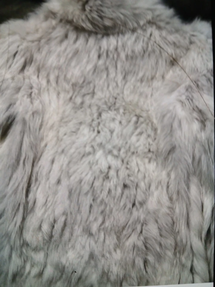 Authentic Silver Blue Fox Fur Jacket - Image 2 of 3