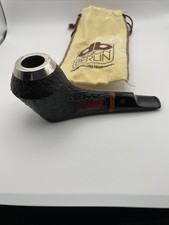 Tabak Pfeife Pipe design Berlin db 925er Silber 9mm Filter Wenig Beraucht