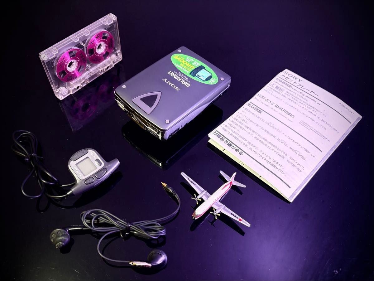 SONY WM-EX3 Cassette Walkman Blue Dolby B Auto Reverse Serviced