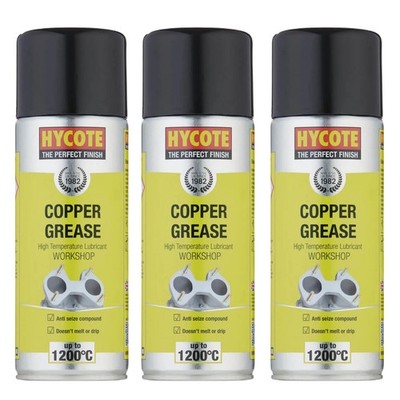 Hycote Werkstatt Kupferfett Hochtemperaturschmierstoff - 1,2 Liter 400 ml x3