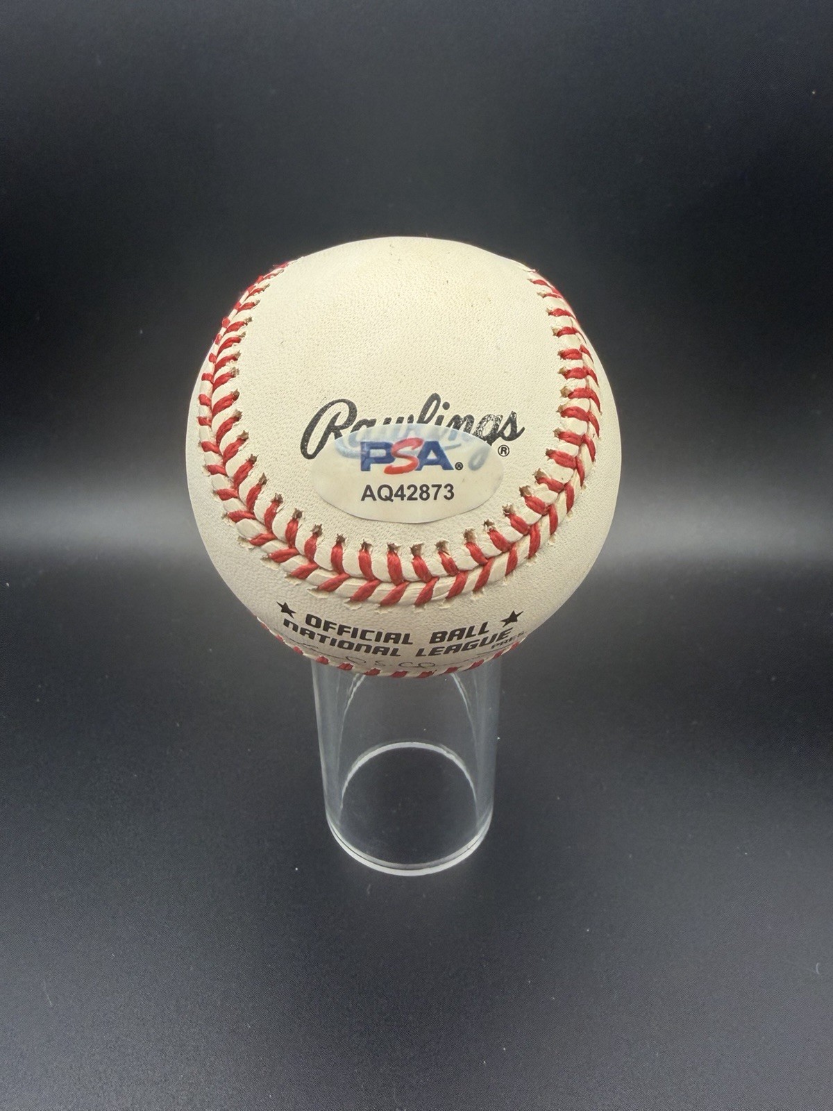 Beautiful Barry Bonds Signed Baseball PSA Certified Autograph view 3