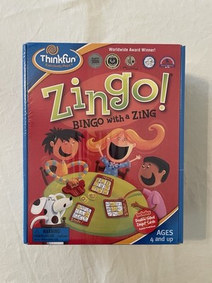 ThinkFun Zingo Bingo with a Zing Board Game New in Box Sealed 2009 NIB BNIB NWT
