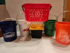 Lowe’s Menards Home Depot Ace Mini Bucket Teeny Tote & Target Mini Basket 6 Pk