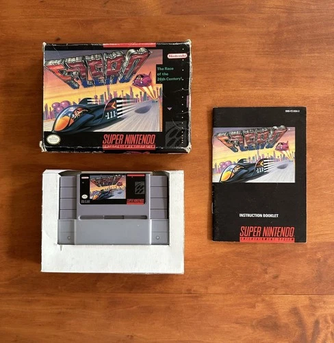 F-Zero (Super Nintendo SNES) CIB Complete & Tested -Excellent Cartridge & Manual