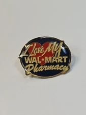 Wal-Mart Lapel Pin I Love My Wal-Mart Pharmacy 
