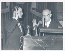 1965 Photo Elliott Richardson Lieutenant Governor John Daveren Politics House