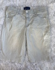 Democracy Absolution Women s Fine Blue Striped Jean Shorts. Cute, Grt. Cond