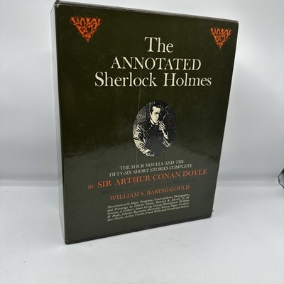 The Annotated Sherlock Holmes: 4 Novels & 56 Short Stories 1976 2 Volume Set #BS