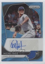 2020 Panini Prizm Rookie Mega Box Carolina Blue 19/50 Michel Baez Auto RC 04h3