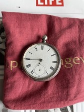 Waltham HOME WATCH Taschenuhr Sterling-Silber watch 1857 /1876 DEFEKT!!