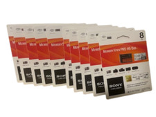 Lot 10 NEW Sony 8GB Memory Stick PRO-HG Duo MS-HX8B/TQ1