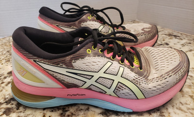 ASICS FlyteFoam Gel-Nimbus 21 Multicolor Athletic Sneaker Shoes Women's Size US8