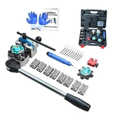  Professional Brake Tube Line Flaring Tool 45 and 37 Degree Set, 37&45 Degree