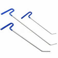 Paintless Dent Repair Rods 3 PCS B-Style Tools for Door Dings Hail Damage