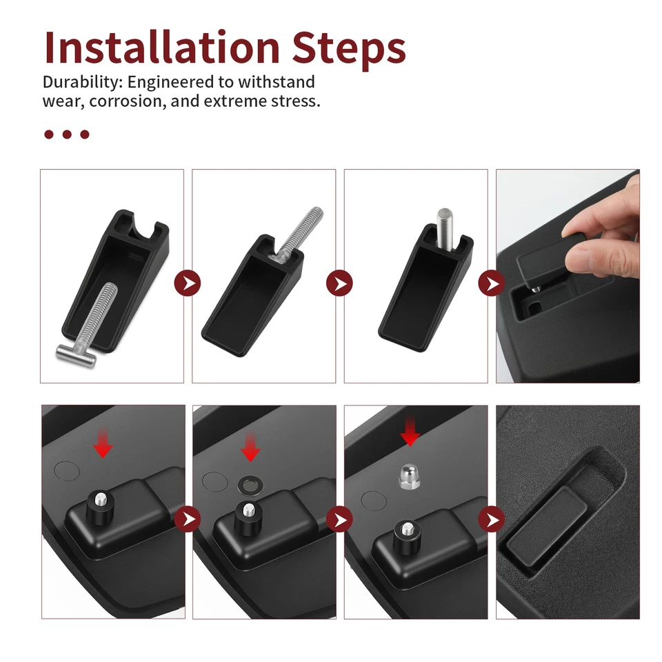 Kit de cubierta y cierre de tapa de caja de almacenamiento para Arctic Cat 400 450 500 550 650 700 1000 EE. UU. Foto 4 de 4