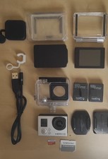 gopro hero 3 silver + 2 batterie originali + LCD touch