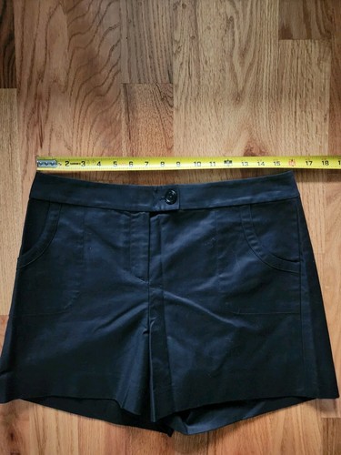 Nwt Ann Taylor Black Shorts Hampton Fit Cotton Blend Single Back Pocket Size 8 - Picture 7 of 7