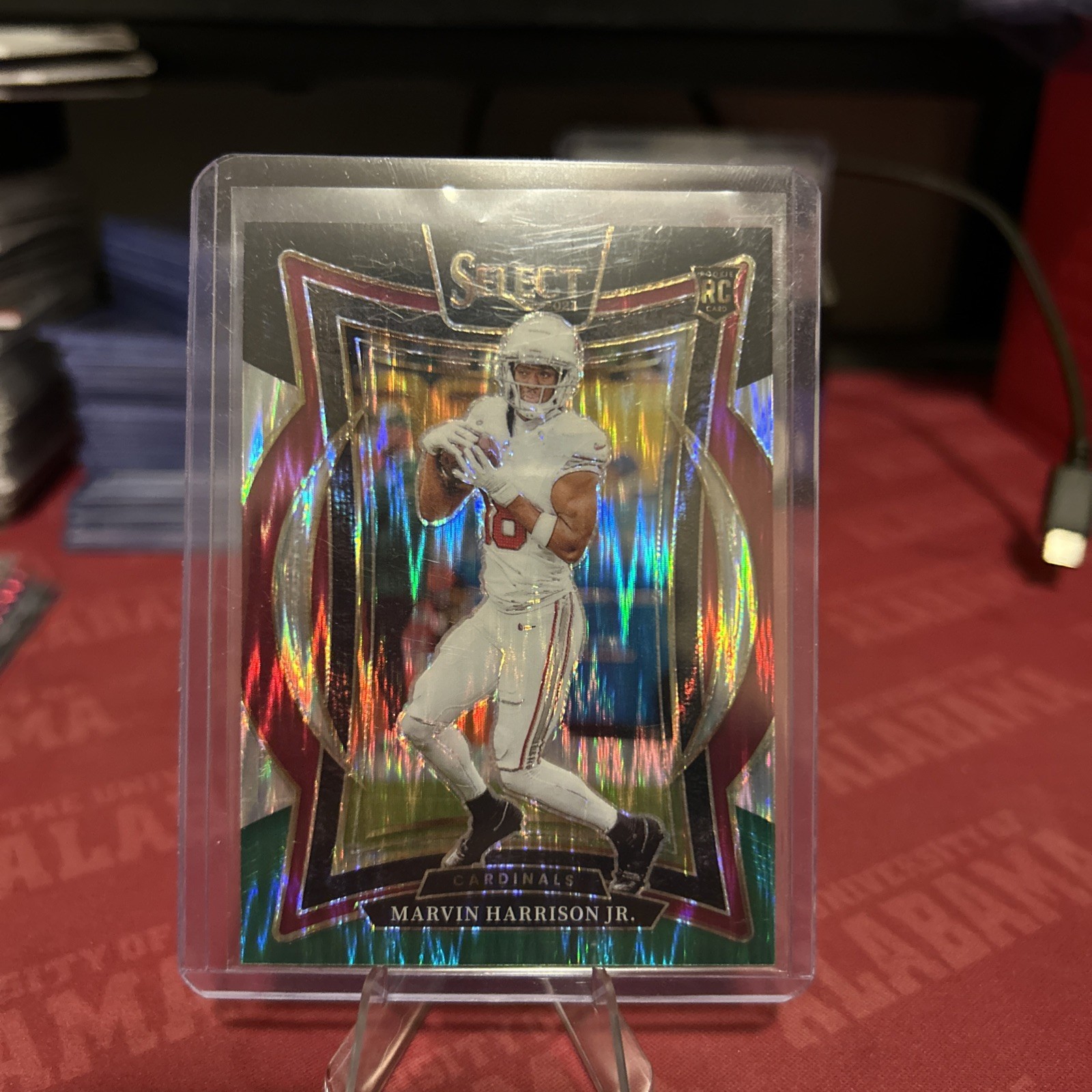 2024 Select Marvin Harrison Jr. Concourse RC Black and Green Prizm Shock #28